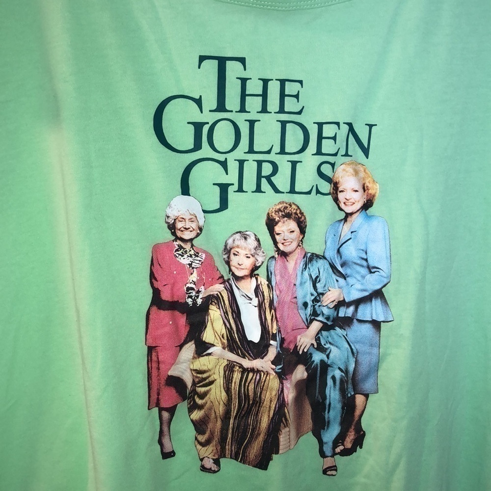NWOT ABC STUDIO The Golden Girls Women’s XL Mint Green Novelty Short Sleeve - Picture 3 of 4